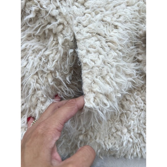 FREE‎ PEOPLE Mountain Peak Fluffy Pullover 1/4 zip White XS - Picture 11 of 16